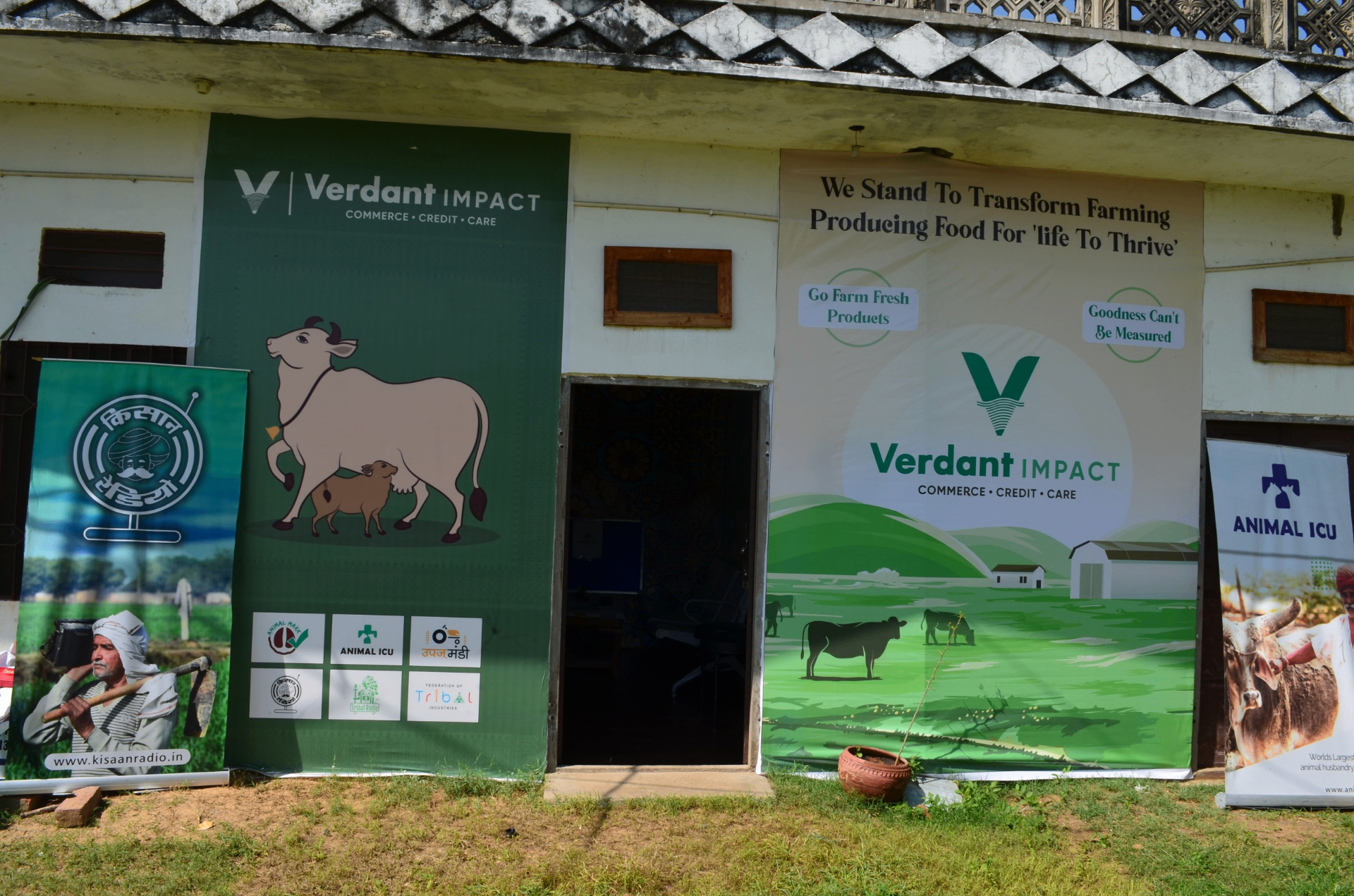 Verdant Impact field outreach banners