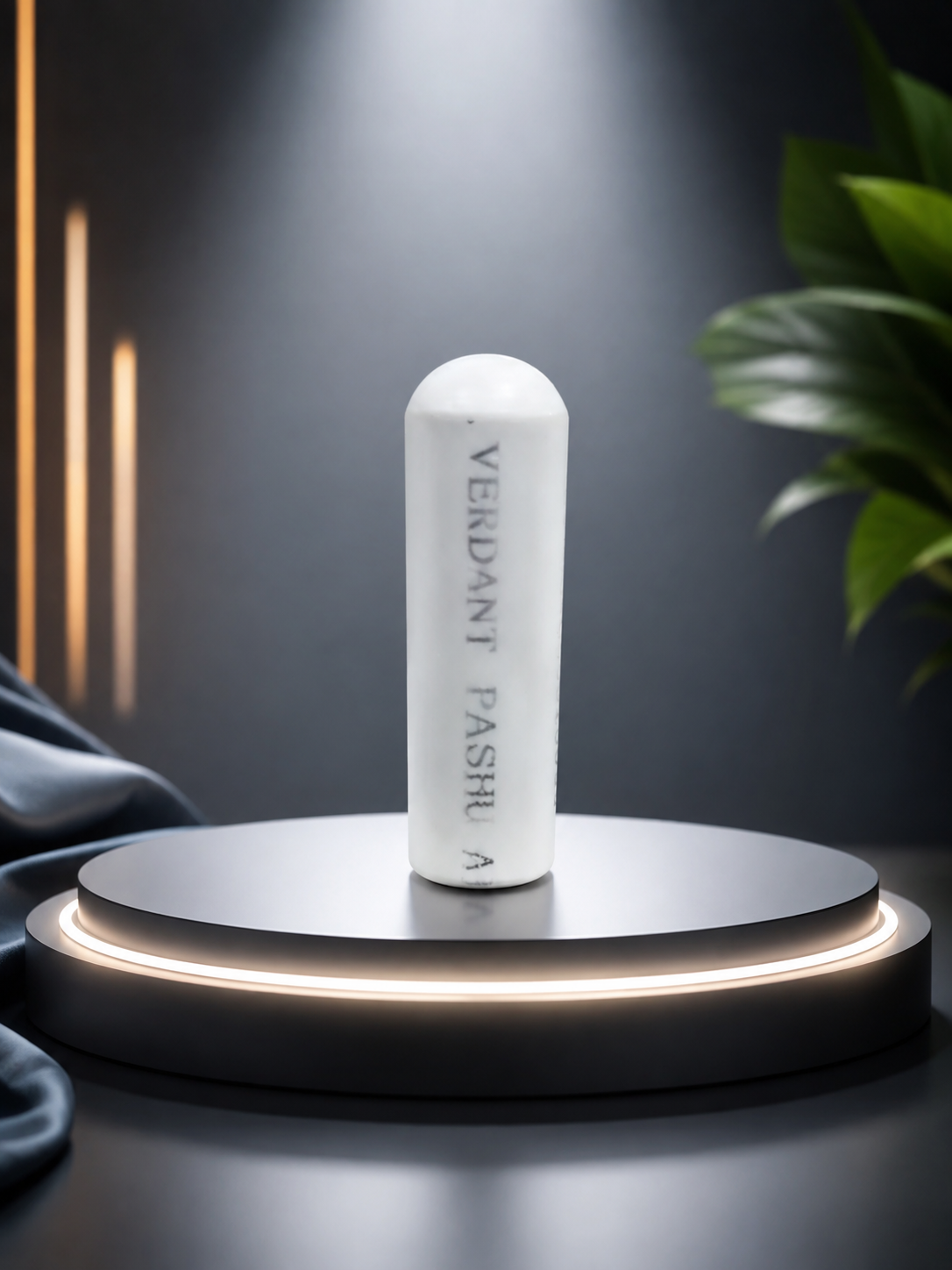Verdant Pashu.AI Sentinel Bolus on a lit display podium