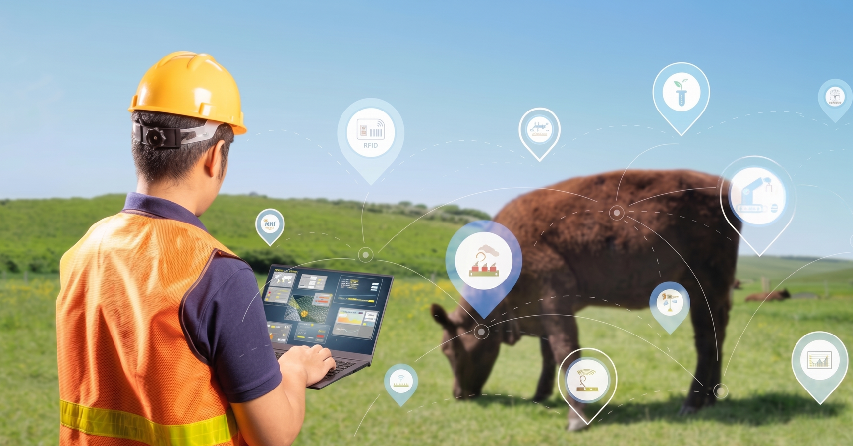 Smart livestock monitoring with IoT sensors and genetic verification